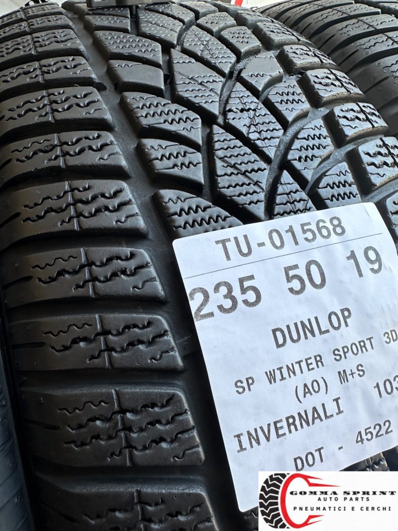 4 PNEUMATICI 235/50 R19 DUNLOP INVERNALI 90% - immagine 5