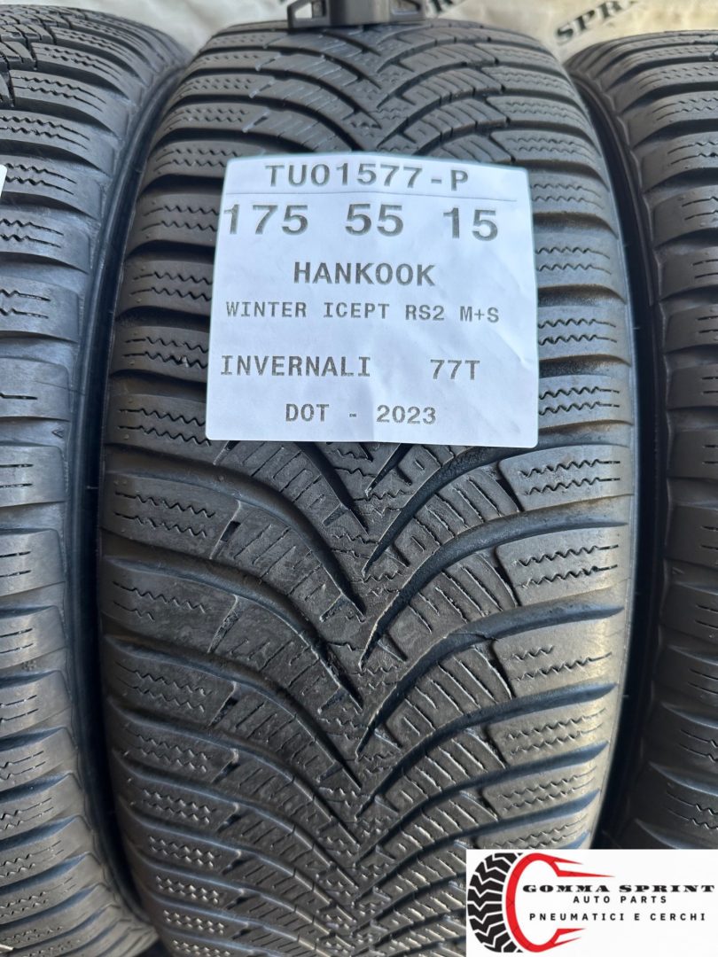 4 PNEUMATICI 155/60 175/55 R15 HANKOOK INVERNALI - immagine 5