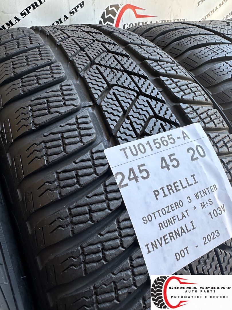 4 PNEUMATICI 245/45 275/40 R20 PIRELLI INVERNALI - immagine 6