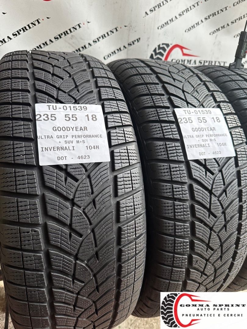 4 PNEUMATICI 235/55 R18 GOODYEAR INVERNALI - immagine 7