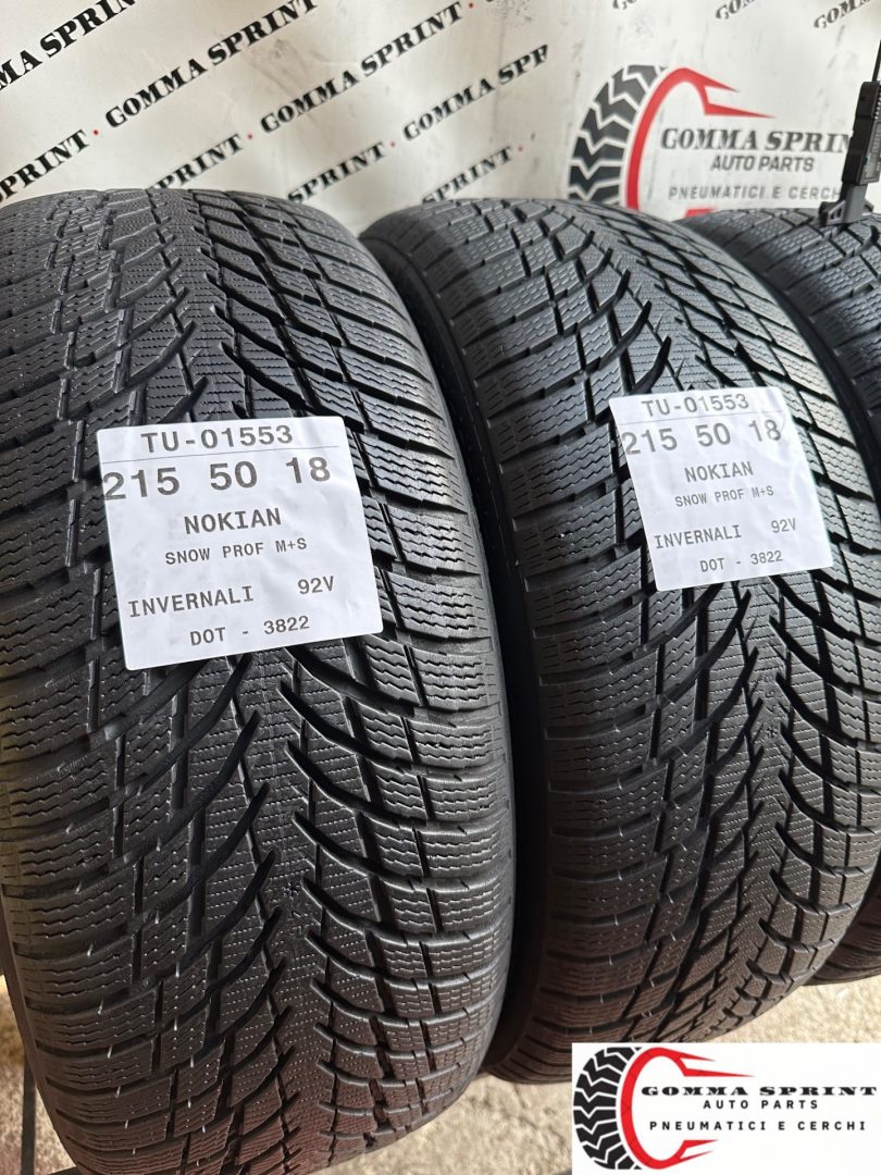 4 PNEUMATICI 215/50 R18 NOKIAN INVERNALI - immagine 7
