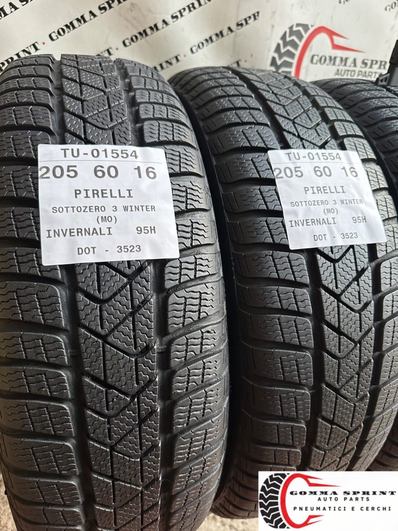 4 PNEUMATICI 205/60 R16 PIRELLI INVERNALI - immagine 7
