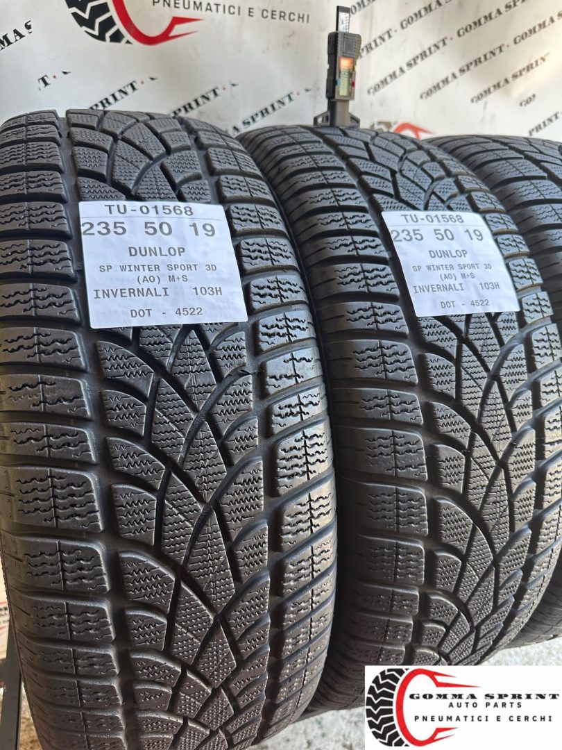 4 PNEUMATICI 235/50 R19 DUNLOP INVERNALI 90% - immagine 7
