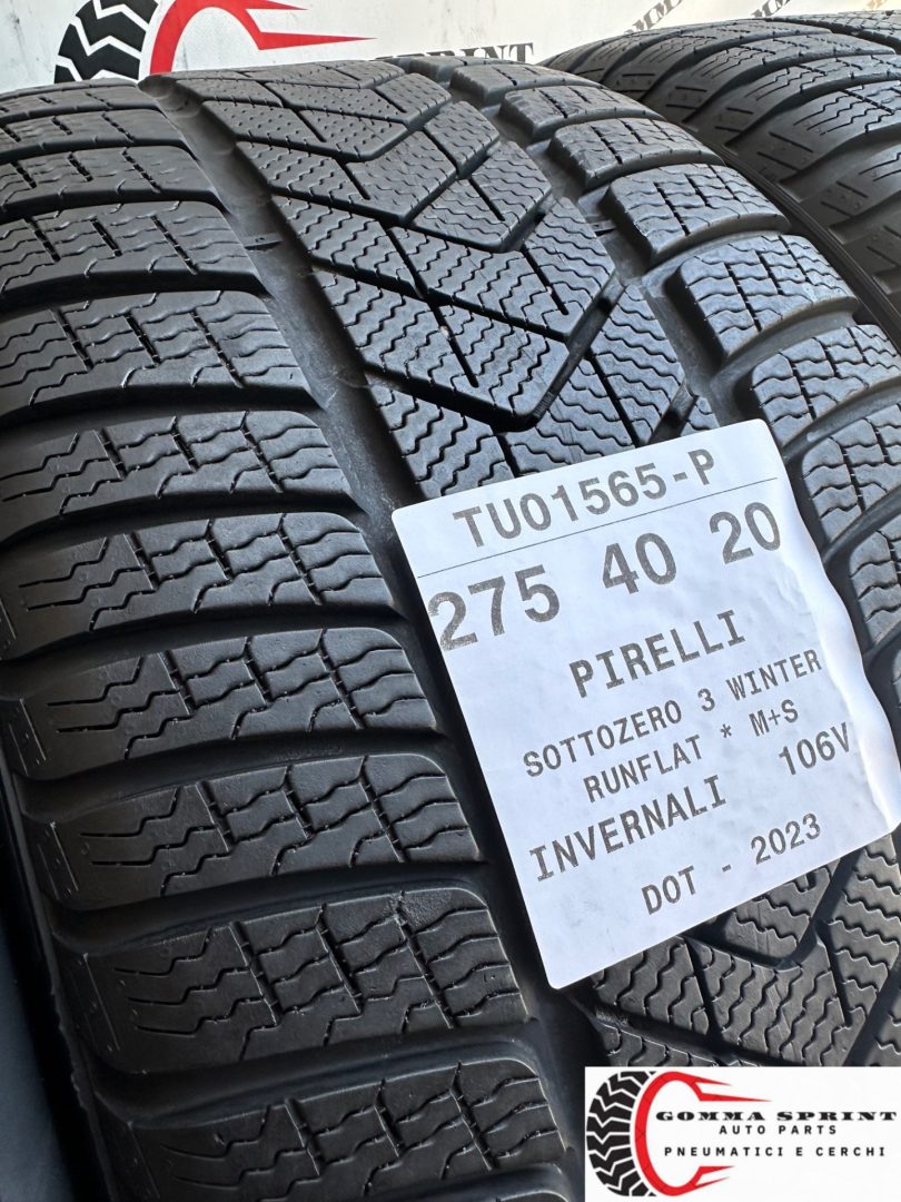 4 PNEUMATICI 245/45 275/40 R20 PIRELLI INVERNALI - immagine 7