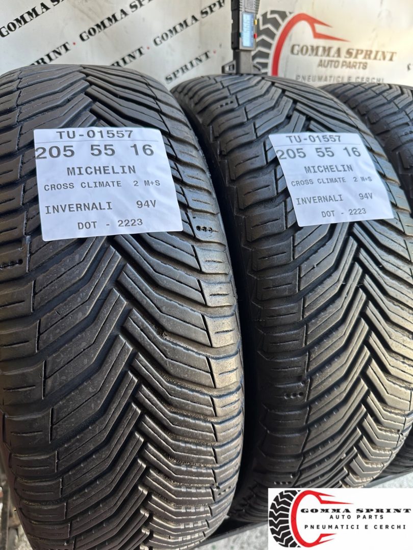 4 PNEUMATICI 205/55 R16 MICHELIN INVERNALI - immagine 7