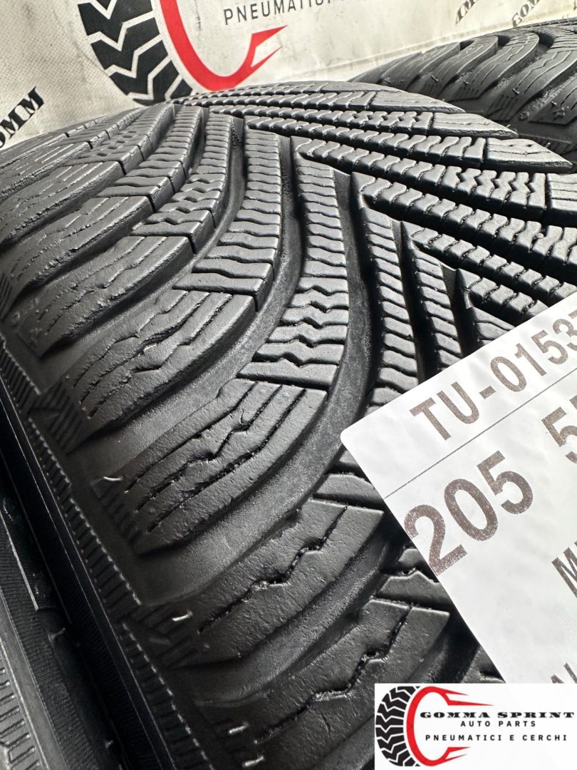 4 PNEUMATICI 205/55 R16 MICHELIN INVERNALI RUNFLAT - immagine 8