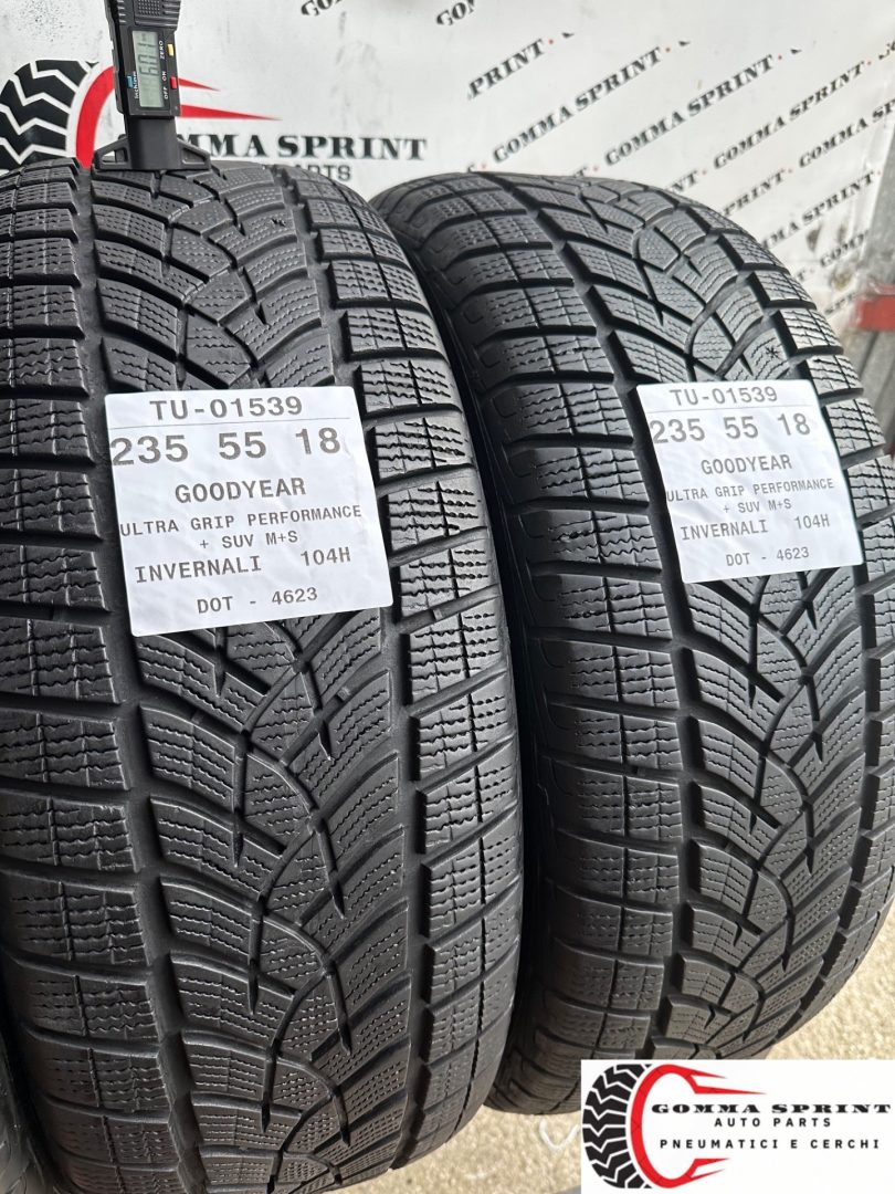4 PNEUMATICI 235/55 R18 GOODYEAR INVERNALI - immagine 8