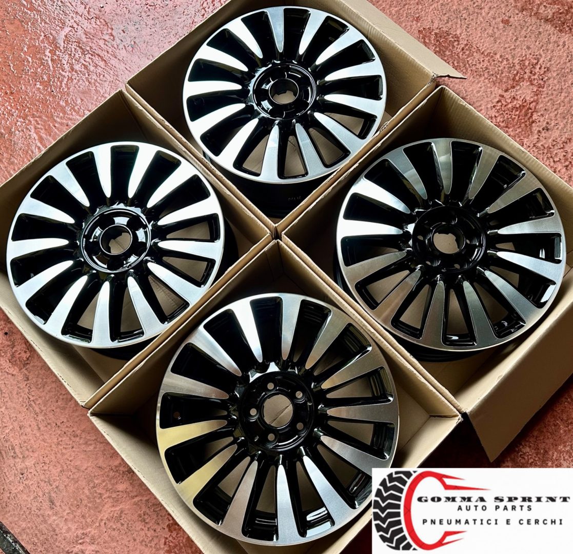4 CERCHI IN LEGA ORIGINALI RAGGIO 16 FIAT 500L NERO LUCIDO DIAMANTATO (PARI AL NUOVO) - immagine 8