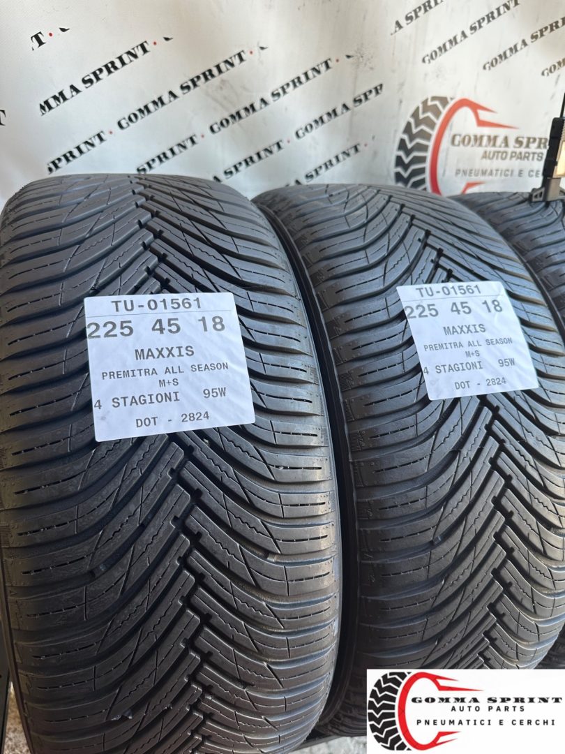 4 PNEUMATICI 225/45 R18 MAXXIS 4 STAGIONI 80% - immagine 8