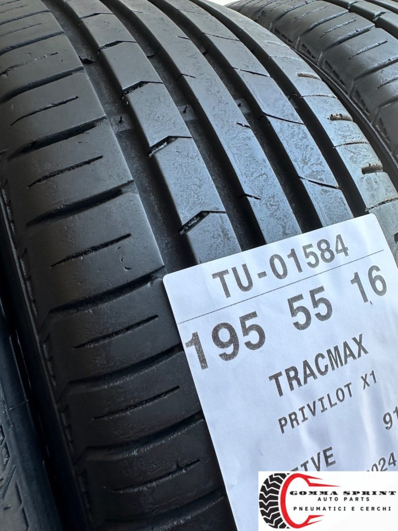 4 PNEUMATICI 195/55 R16 TRACMAX ESTIVE 75% - immagine 8