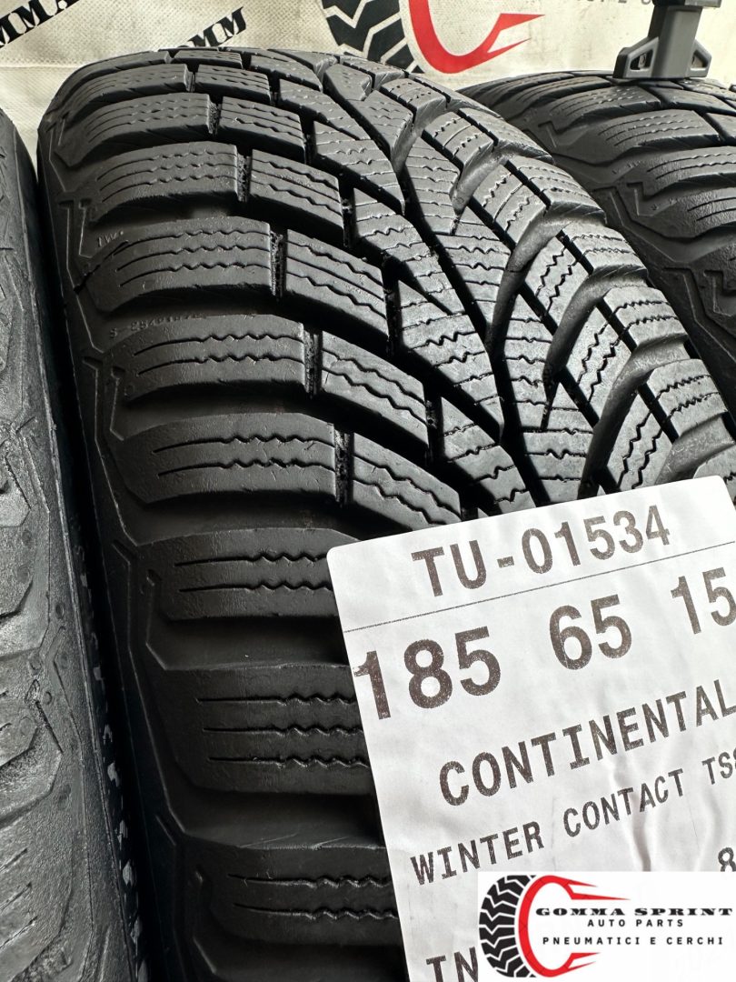 4 PNEUMATICI 185/65 R15 CONTINENTAL INVERNALI - immagine 9