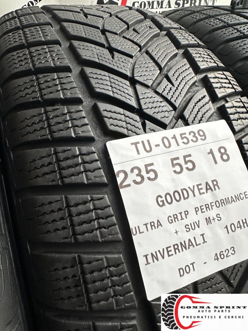 4 PNEUMATICI 235/55 R18 GOODYEAR INVERNALI - immagine 9