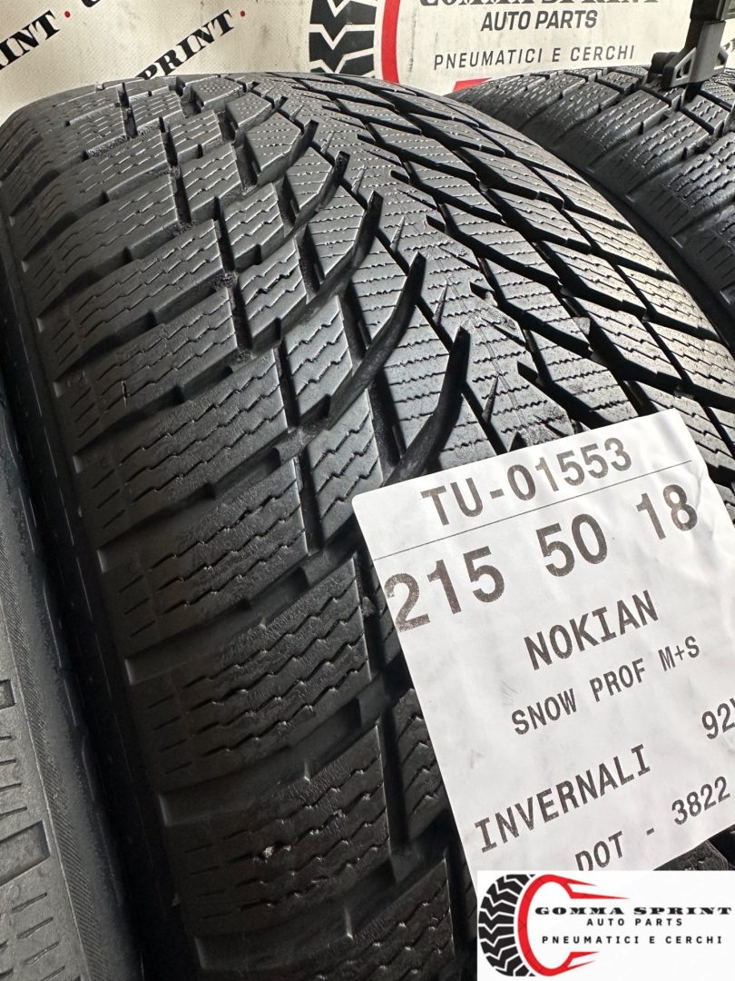 4 PNEUMATICI 215/50 R18 NOKIAN INVERNALI - immagine 9