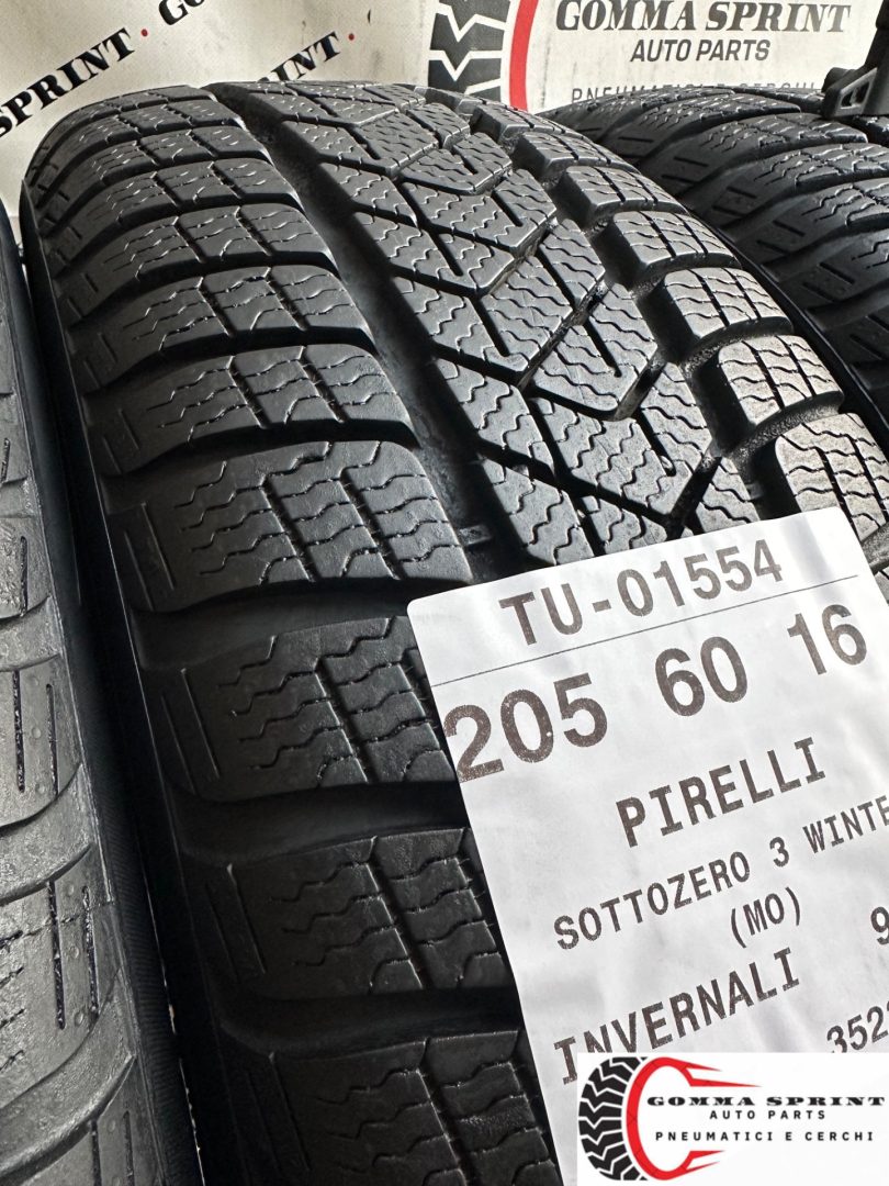 4 PNEUMATICI 205/60 R16 PIRELLI INVERNALI - immagine 9