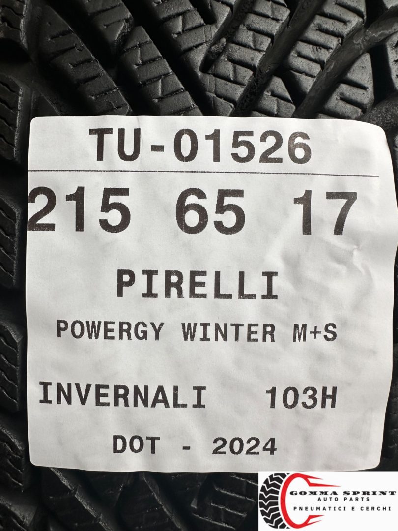 4 PNEUMATICI 215/65 R17 PIRELLI INVERNALI 90% - immagine 9