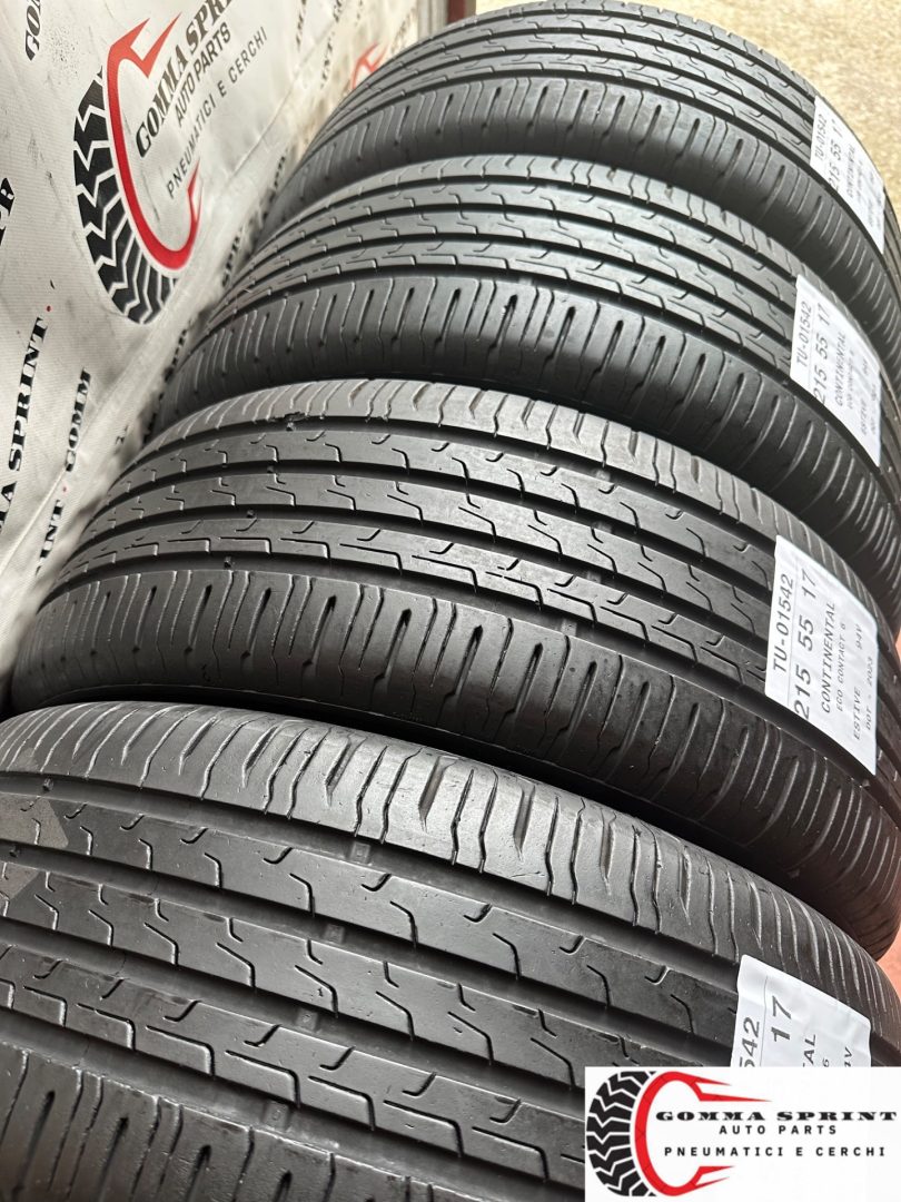 4 PNEUMATICI 215/55 R17 CONTINENTAL ESTIVE 75% - immagine 9
