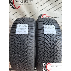 2 PNEUMATICI 235/55 R18 BRIDGESTONE INVERNALI 90%