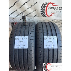2 PNEUMATICI 205/40 R17 SAVA ESTIVE 80%