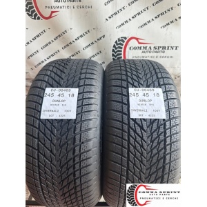 2 PNEUMATICI 245/45 R18 DUNLOP INVERNALI SEMINUOVE