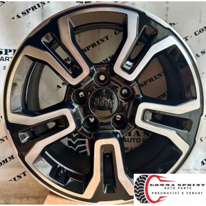 4 CERCHI IN LEGA ORIGINALI RAGGIO 16 JEEP RENEGADE NERO LUCIDO DIAMANTATO (PARI AL NUOVO)