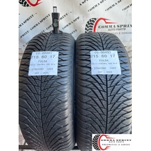 2 PNEUMATICI 215/60 R17 FULDA ESTIVE 75%