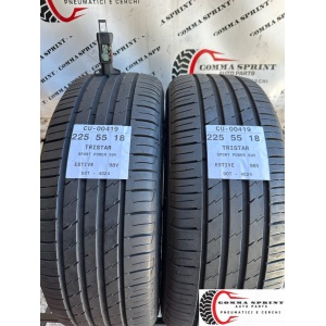 2 PNEUMATICI 225/55 R18 TRISTAR ESTIVE 75%