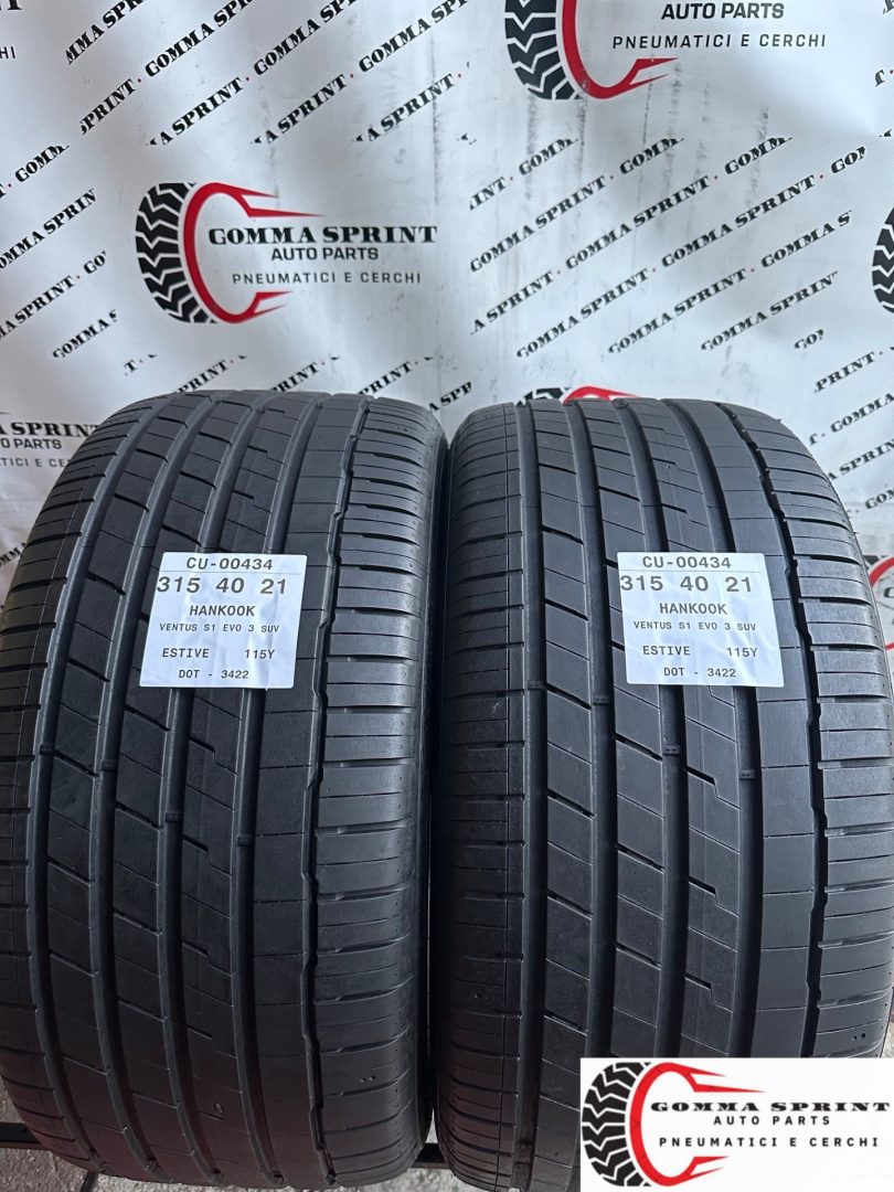 2 PNEUMATICI 315/40 R21 HANKOOK ESTIVE SEMINUOVE