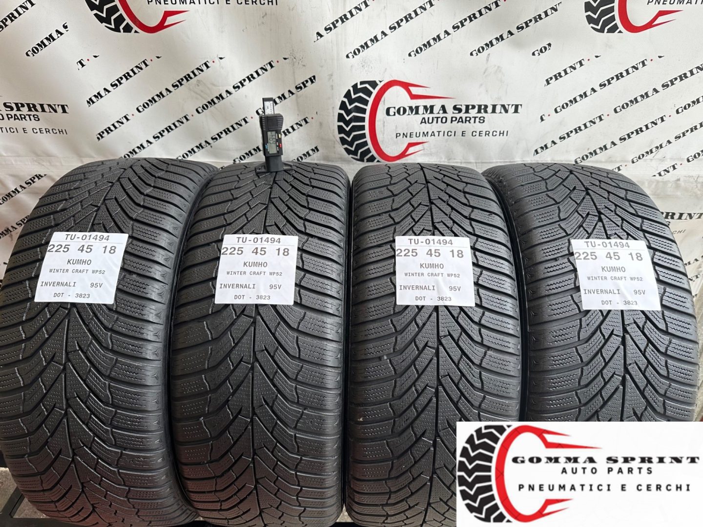 4 PNEUMATICI 225/45 R18 KUMHO INVERNALI