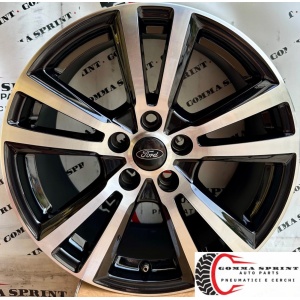 4 CERCHI IN LEGA ORIGINALI RAGGIO 17 FORD KUGA NERO LUCIDO DIAMANTATO (PARI AL NUOVO)