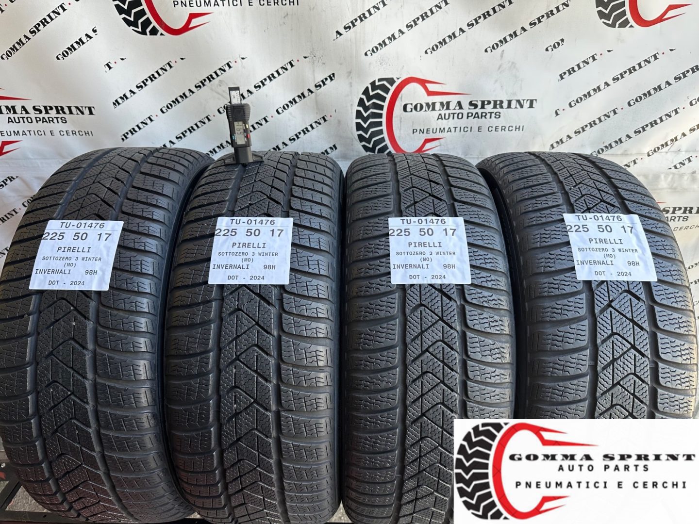 4 PNEUMATICI 225/50 R17 PIRELLI INVERNALI