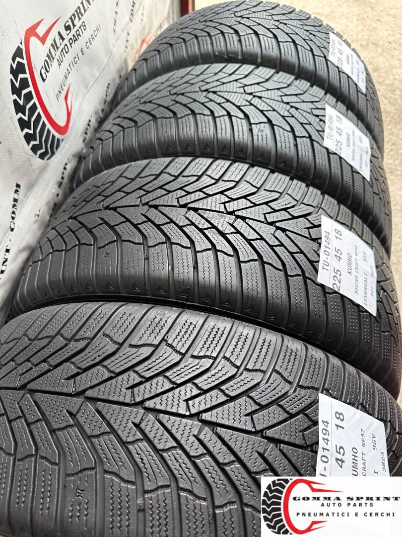 4 PNEUMATICI 225/45 R18 KUMHO INVERNALI - immagine 10
