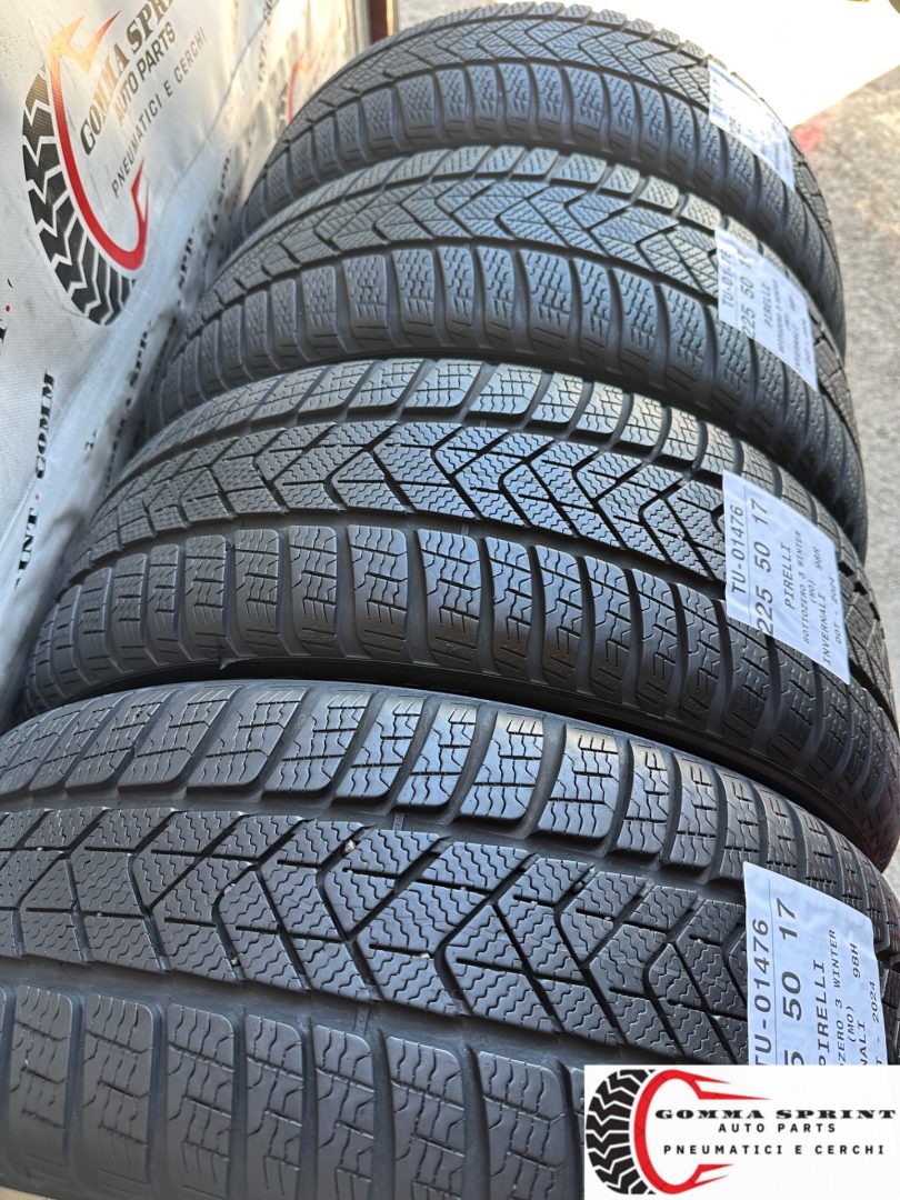 4 PNEUMATICI 225/50 R17 PIRELLI INVERNALI - immagine 10
