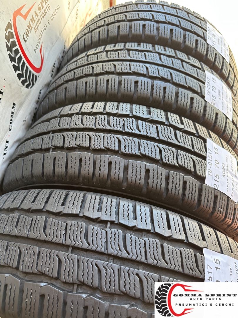 4 PNEUMATICI 215/70 R15C KUMHO INVERNALI - immagine 10