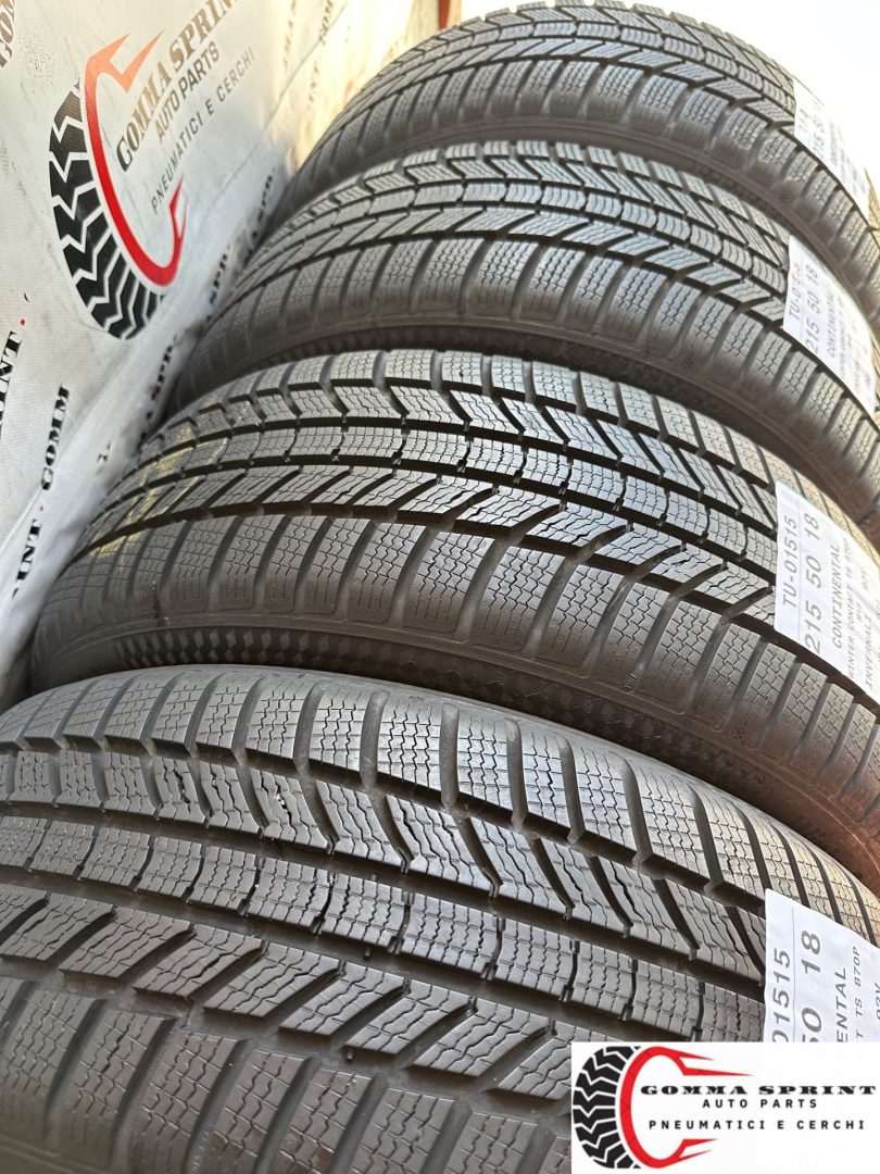 4 PNEUMATICI 215/50 R18 CONTINENTAL INVERNALI KM0 - immagine 10