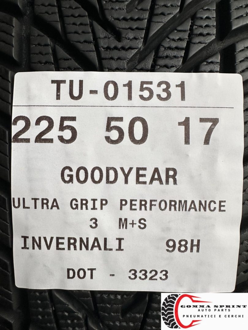 4 PNEUMATICI 225/50 R17 GOODYEAR INVERNALI 95% - immagine 10