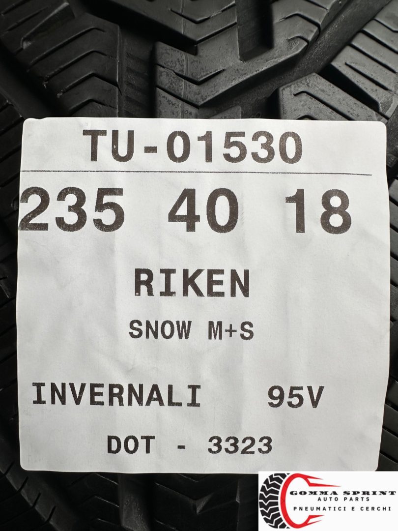 4 PNEUMATICI 235/40 R18 RIKEN INVERNALI 80% - immagine 10