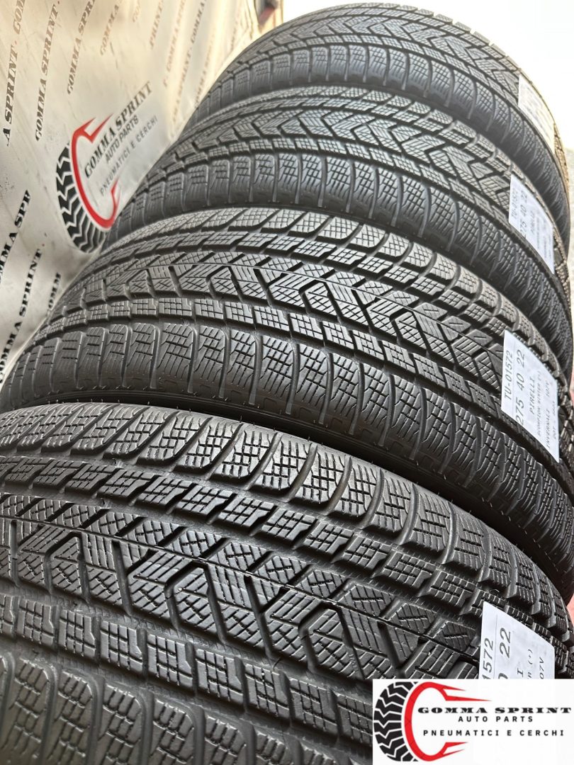 4 PNEUMATICI 275/40 R22 PIRELLI INVERNALI 90% - immagine 10