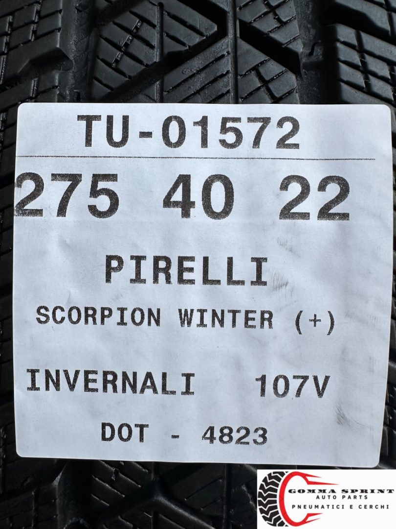 4 PNEUMATICI 275/40 R22 PIRELLI INVERNALI 90% - immagine 11