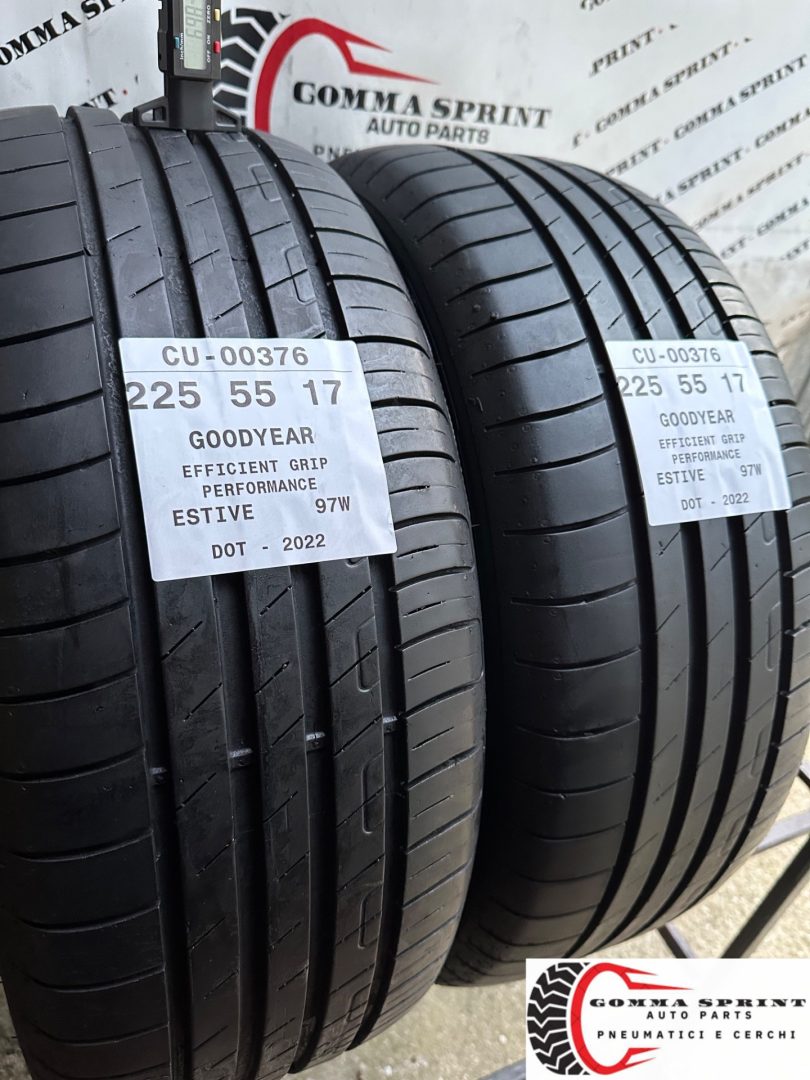 2 PNEUMATICI 225/55 R17 GOODYEAR ESTIVE 85% - immagine 2
