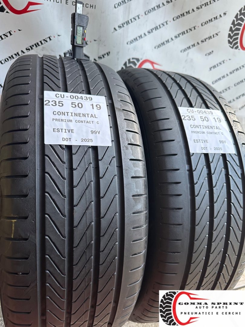 2 PNEUMATICI 235/50 R19 CONTINENTAL ESTIVE 80% - immagine 2