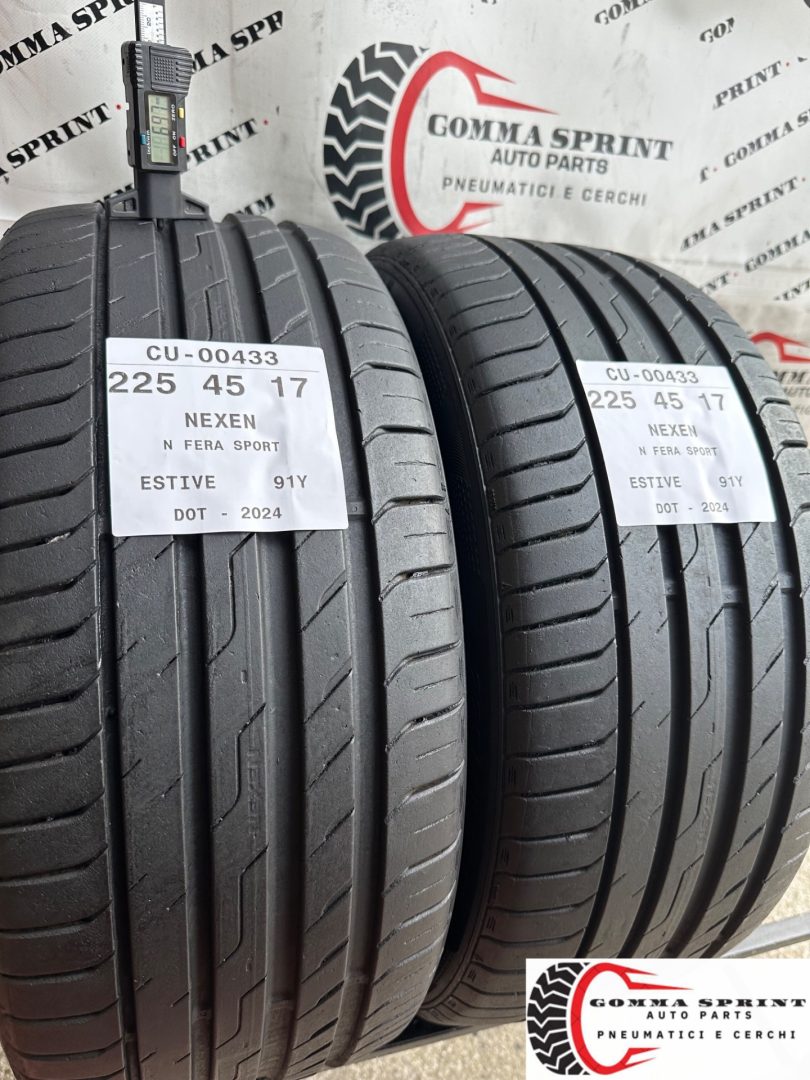 2 PNEUMATICI 225/45 R17 NEXEN ESTIVE 80% - immagine 2