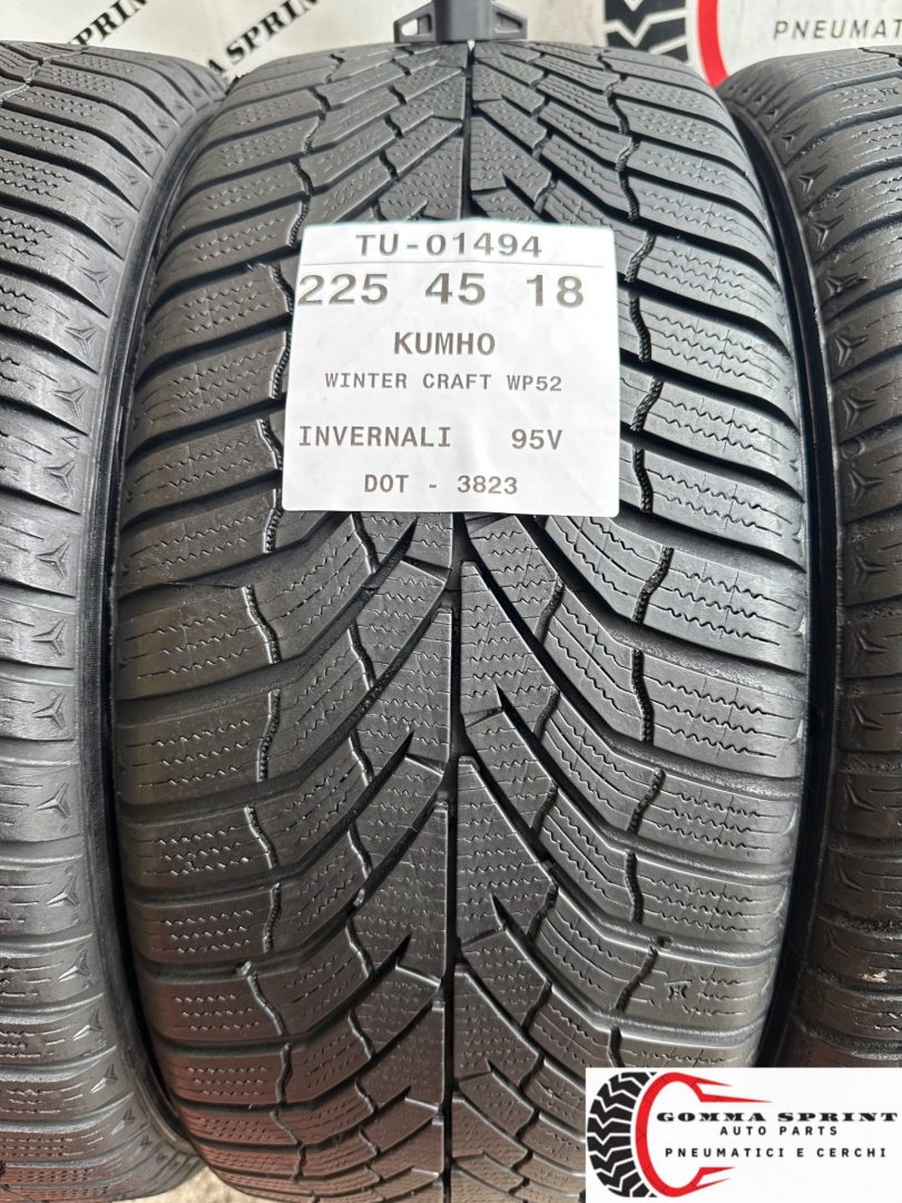 4 PNEUMATICI 225/45 R18 KUMHO INVERNALI - immagine 2