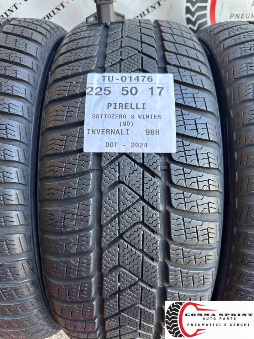 4 PNEUMATICI 225/50 R17 PIRELLI INVERNALI - immagine 2