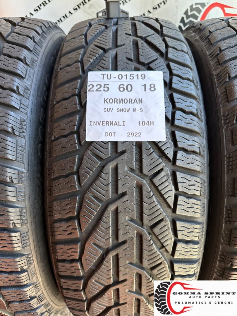 4 PNEUMATICI 225/60 R18 KORMORAN INVERNALI 90% - immagine 2