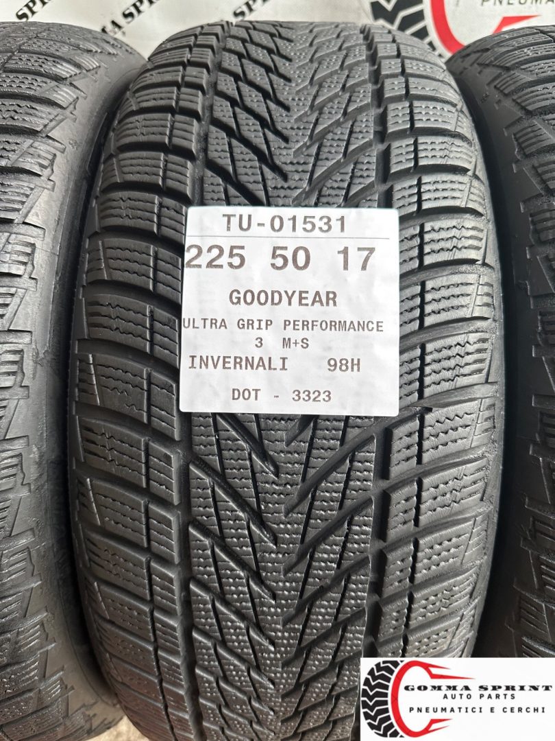 4 PNEUMATICI 225/50 R17 GOODYEAR INVERNALI 95% - immagine 2