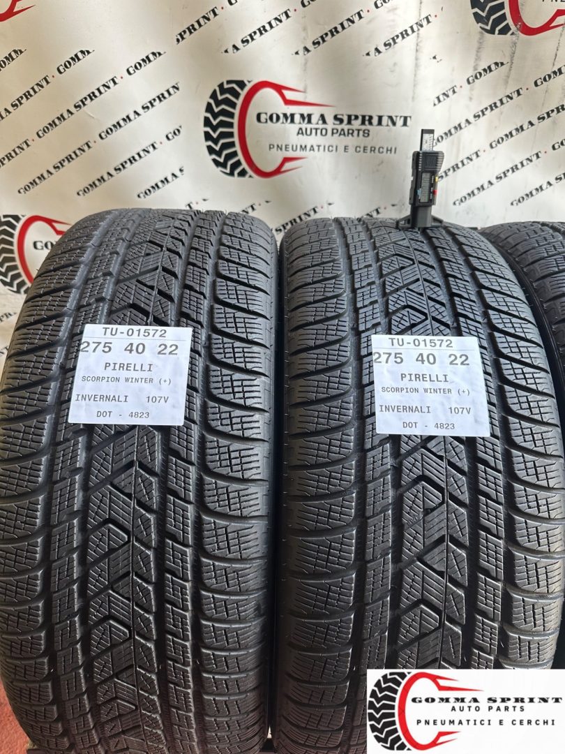 4 PNEUMATICI 275/40 R22 PIRELLI INVERNALI 90% - immagine 3
