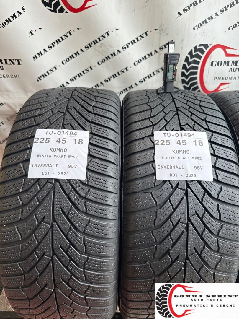 4 PNEUMATICI 225/45 R18 KUMHO INVERNALI - immagine 3