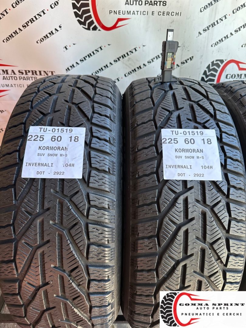4 PNEUMATICI 225/60 R18 KORMORAN INVERNALI 90% - immagine 3