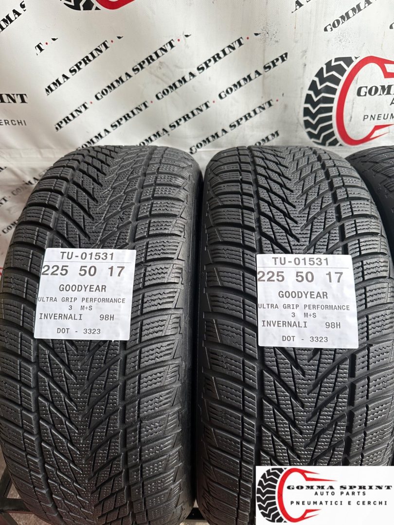 4 PNEUMATICI 225/50 R17 GOODYEAR INVERNALI 95% - immagine 3