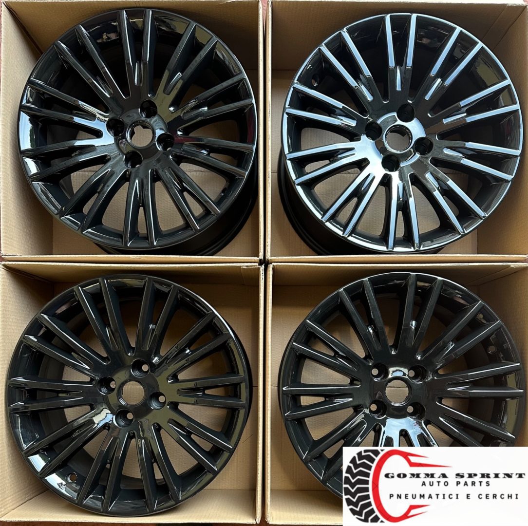 4 CERCHI IN LEGA ORIGINALI RAGGIO 16 FIAT BRAVO NERO LUCIDO (PARI AL NUOVO) - immagine 4